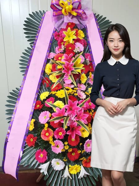 그래머시마곡 웨딩 3단화환 기본형