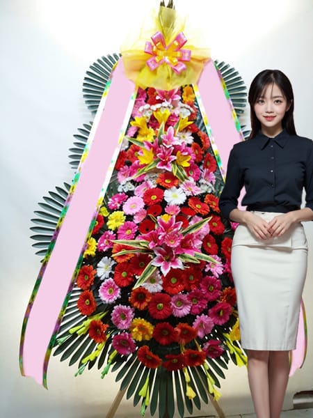 그래머시마곡 웨딩 3단화환 고급형